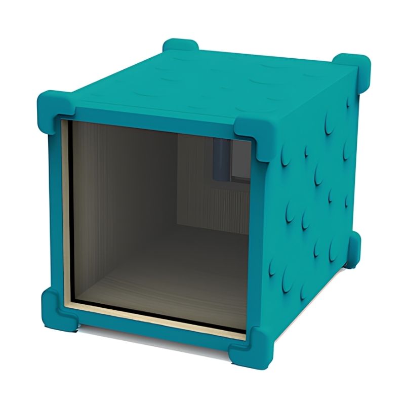 TTS Early Years Projector with teal protective silicone jacket, a wireless rechargeable light and shadow projector for early years classrooms and sensory play