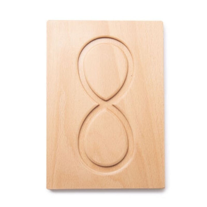 Flat-lay of TTS Breathing and Mindfulness Boards 6pk on neutral background, showing all six beech wood self-regulation and mindfulness tools for children