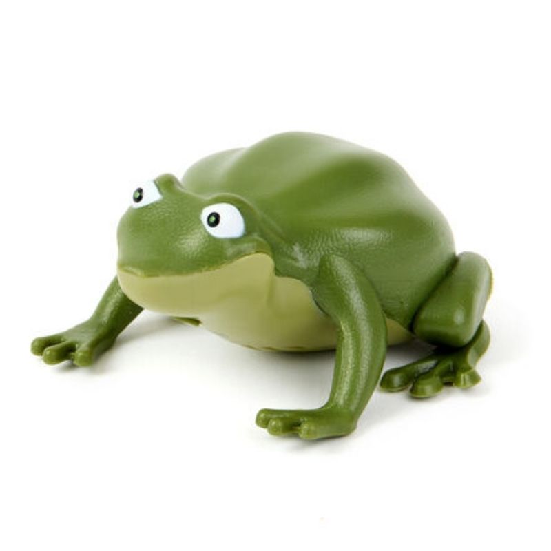 Clean close-up of a green TTS Recordable Talking Frog showing its compact and durable design for early years communication play
