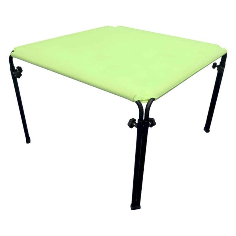 Tumbl Trak Boundex Cuddle Box steel frame with foam-padded cross braces and Easy Adjust D-2 knobs for quick disassembly and transport