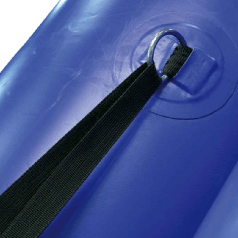 Close-up detail of the Tumbl Trak Fitness Wheel showing the independently inflatable ring construction and heavy-duty vinyl material used for sensory play and gymnastics training durability