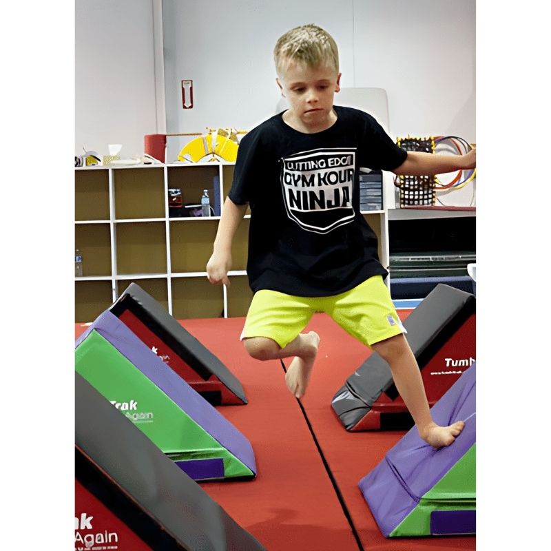 Tumbl Trak Slanted Ninja Steps | Foam Ninja Obstacle Course – The