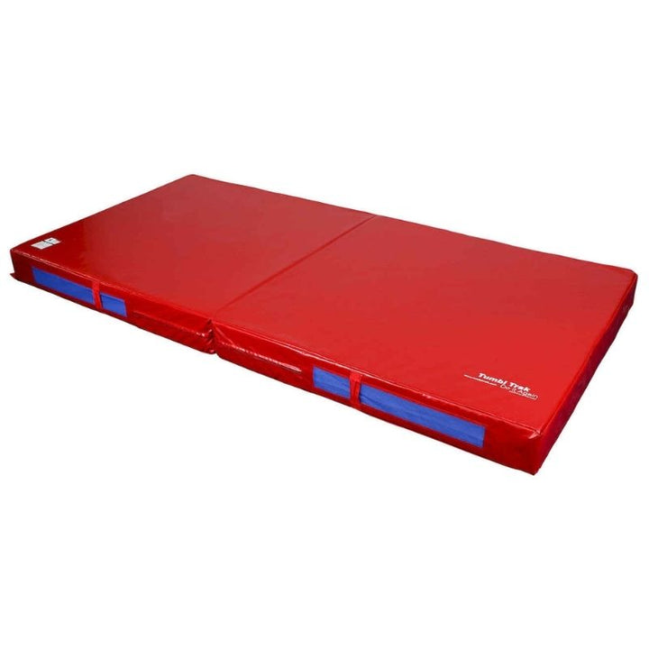 Tumbl Trak Soft Mats third landscape view showing the 5ft x 10ft x 8in size with 1.1 lbs/19 ILD single-density foam, the softest and most cushioning mat in the Tumbl Trak gymnastics mat range
