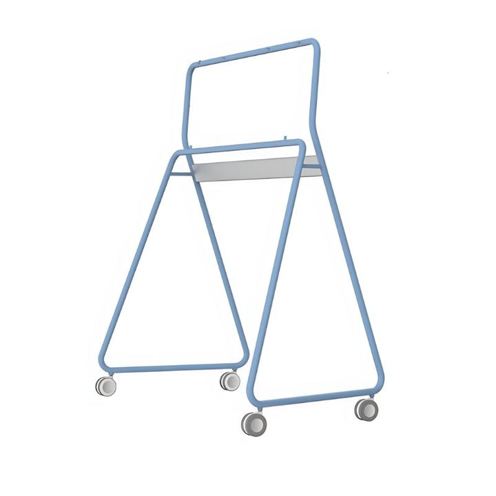 Official Vibe rolling mobile stand for the 55-inch Vibe Board S1 in Blue, landscape view showing the colour option for schools, hospitals, and institutional environments