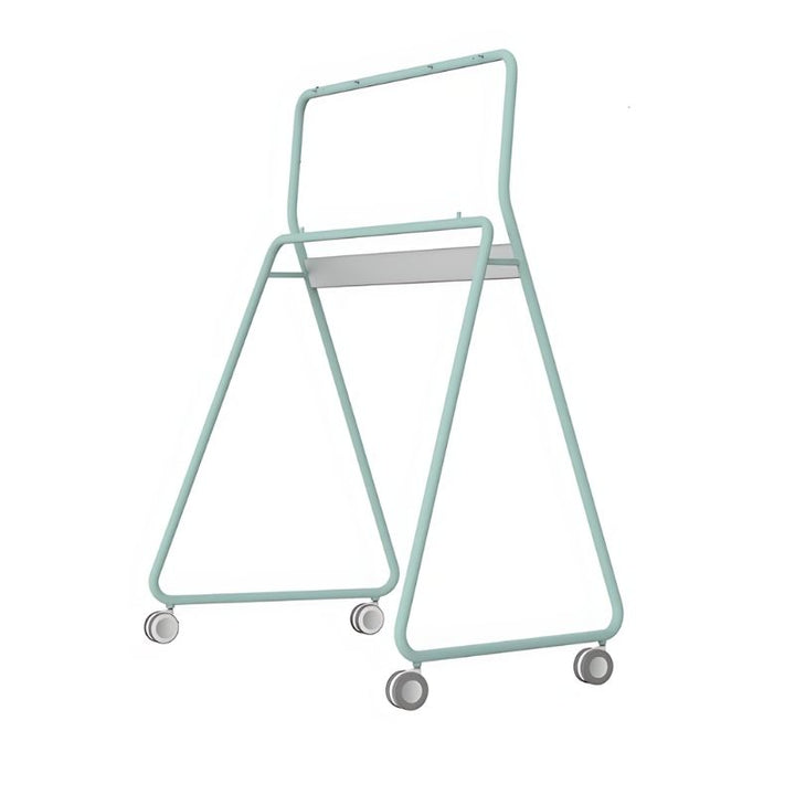 Official Vibe rolling mobile stand for the 55-inch Vibe Board S1 in Green, landscape view showing the colour option available for the Vibe Board S1 interactive whiteboard