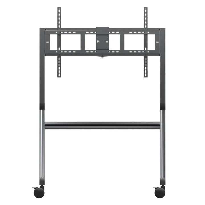 Front-facing view of the ViewSonic VB-STND-009 mobile cart, a VESA compatible stand for interactive displays across Canada and the US