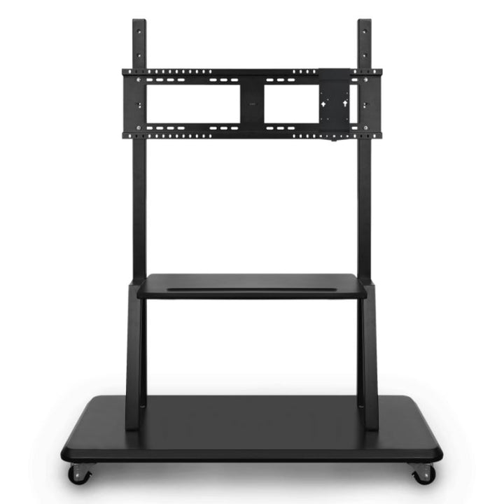 Front view of the ViewSonic VB-STND-001 mobile cart, a height-adjustable ViewBoard stand for Canadian classrooms and businesses