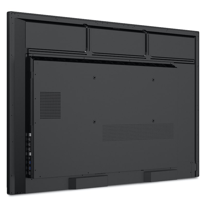 ViewSonic ViewBoard IFP5550 55" interactive flat panel display, rear left angle showing connectivity ports