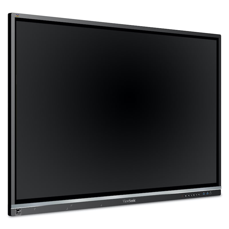 ViewSonic ViewBoard IFP5550 55" interactive display, front right angle for classroom and therapy room installation reference