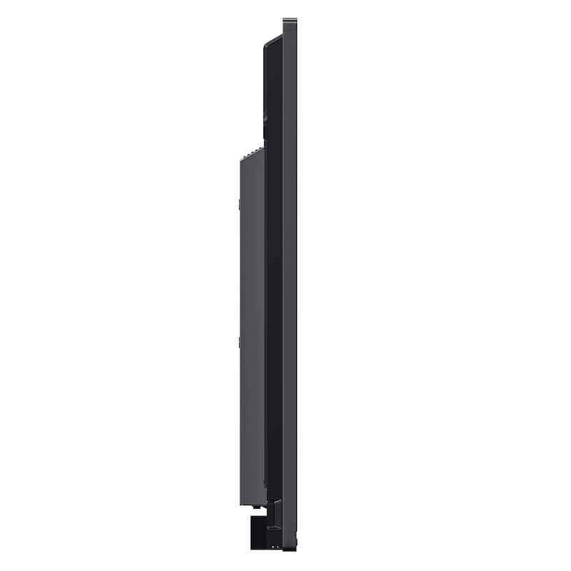 ViewSonic ViewBoard IFP5550 55" interactive display, right side profile showing panel thickness and integrated handle