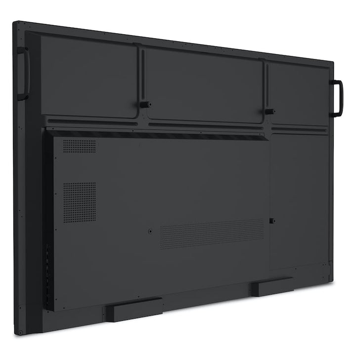 ViewSonic ViewBoard IFP6550 65" interactive flat panel, rear left angle showing connection panel