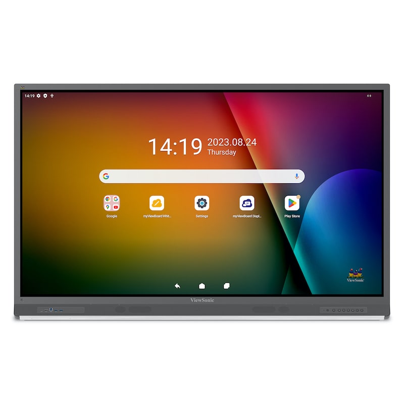 ViewSonic ViewBoard IFP6552-2ED 65-inch 4K interactive display clean front view for classrooms and educational environments