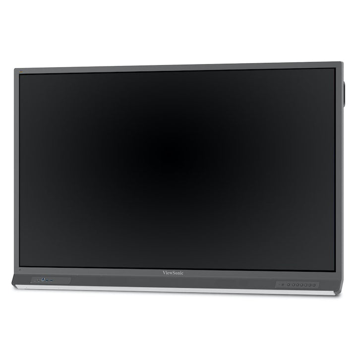 ViewSonic ViewBoard IFP7552-2ED 75-inch 4K interactive display front-left angle for classroom and therapy room installation