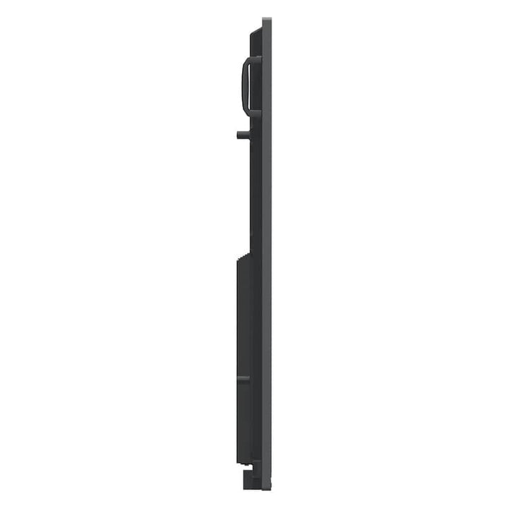ViewSonic ViewBoard IFP8650 86" interactive flat panel, right side profile showing integrated transport handles