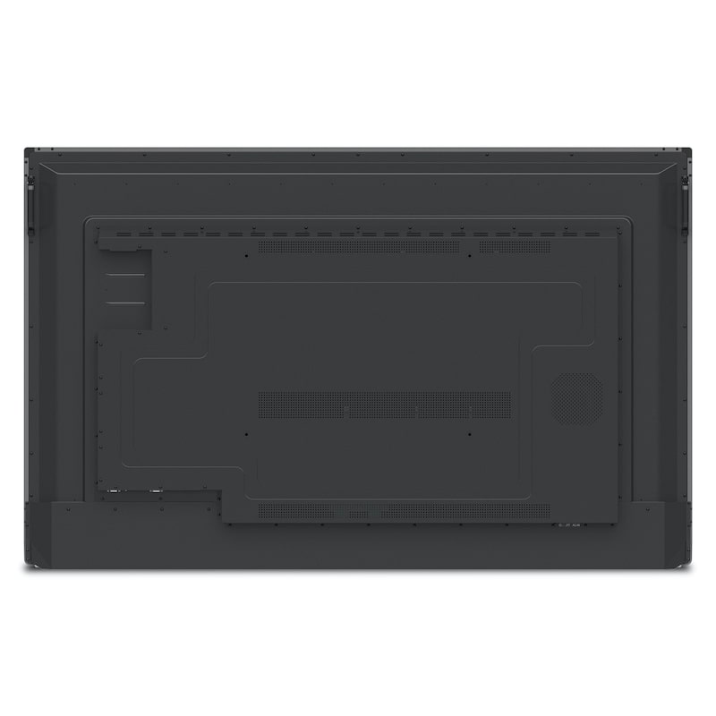 ViewSonic ViewBoard IFP8652-2ED 86-inch interactive flat panel display rear view showing mounting hardware and port layout