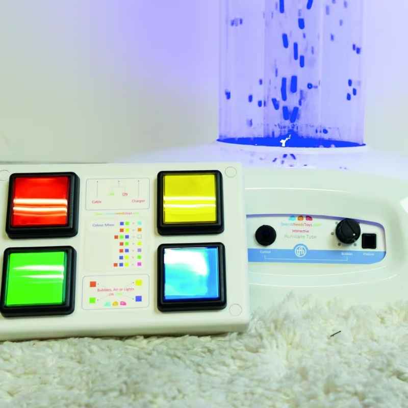 TFH Wireless Hurricane Tube 4 button colour controller used to change the sensory light display remotely